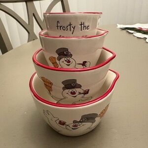 Rae Dunn Frosty the Snowman Measuring Cups